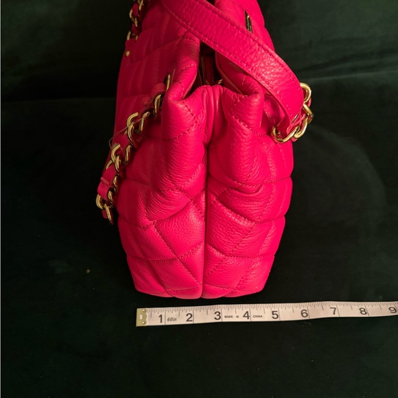 Kate Spade vibrant pink Quilted Women's Bag with original Brown bag - Picture 13 of 14